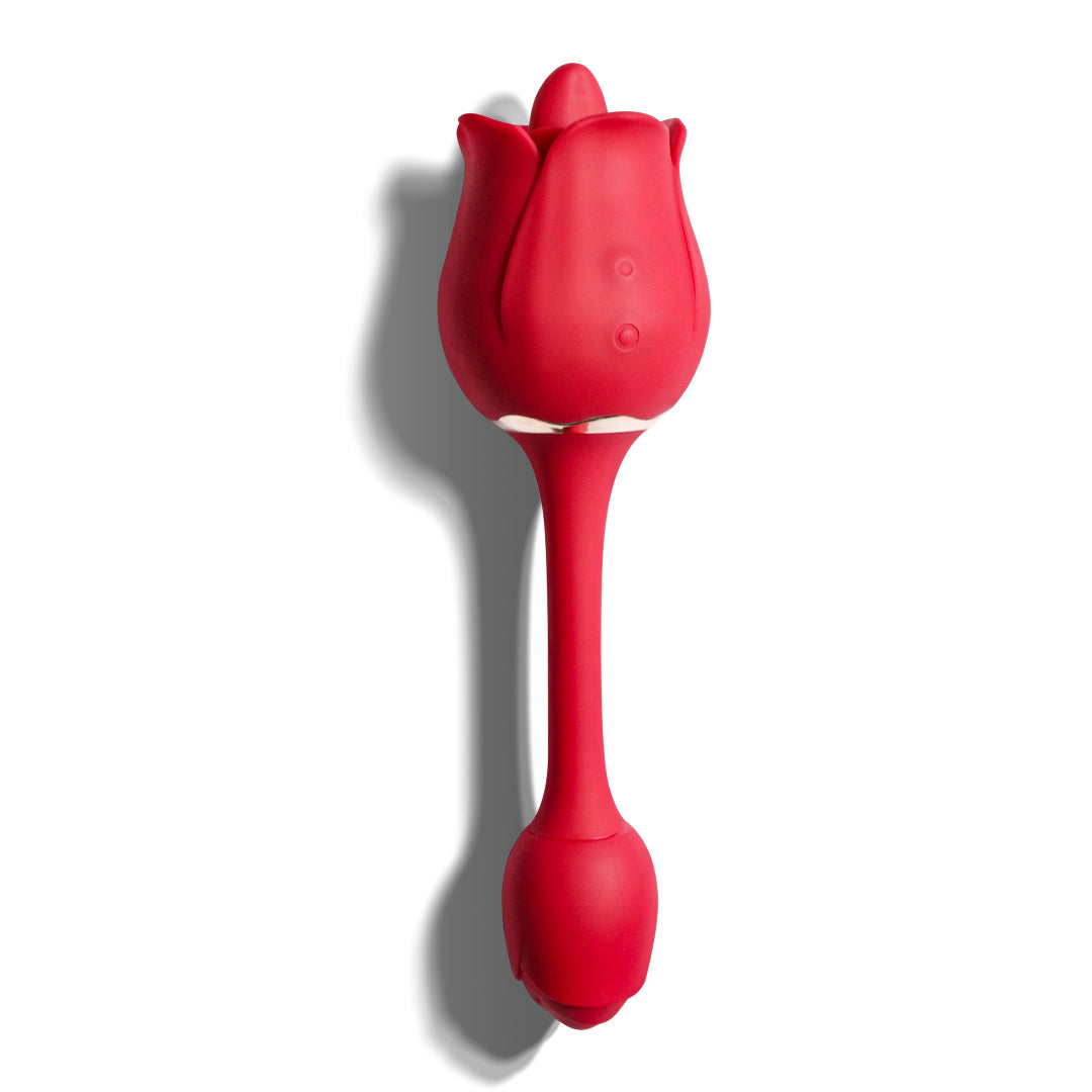 Tongue Rose Toy with G-Spot Vibrator