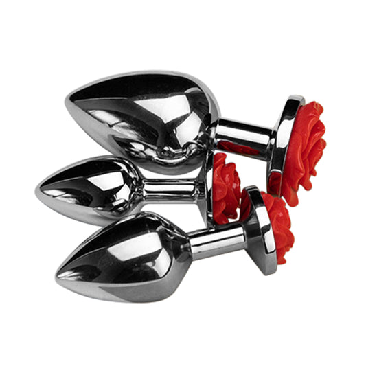 Rose metal classic butt plug anal trainer