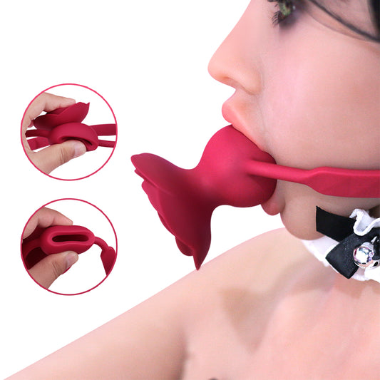vibrating Rose mouth plug