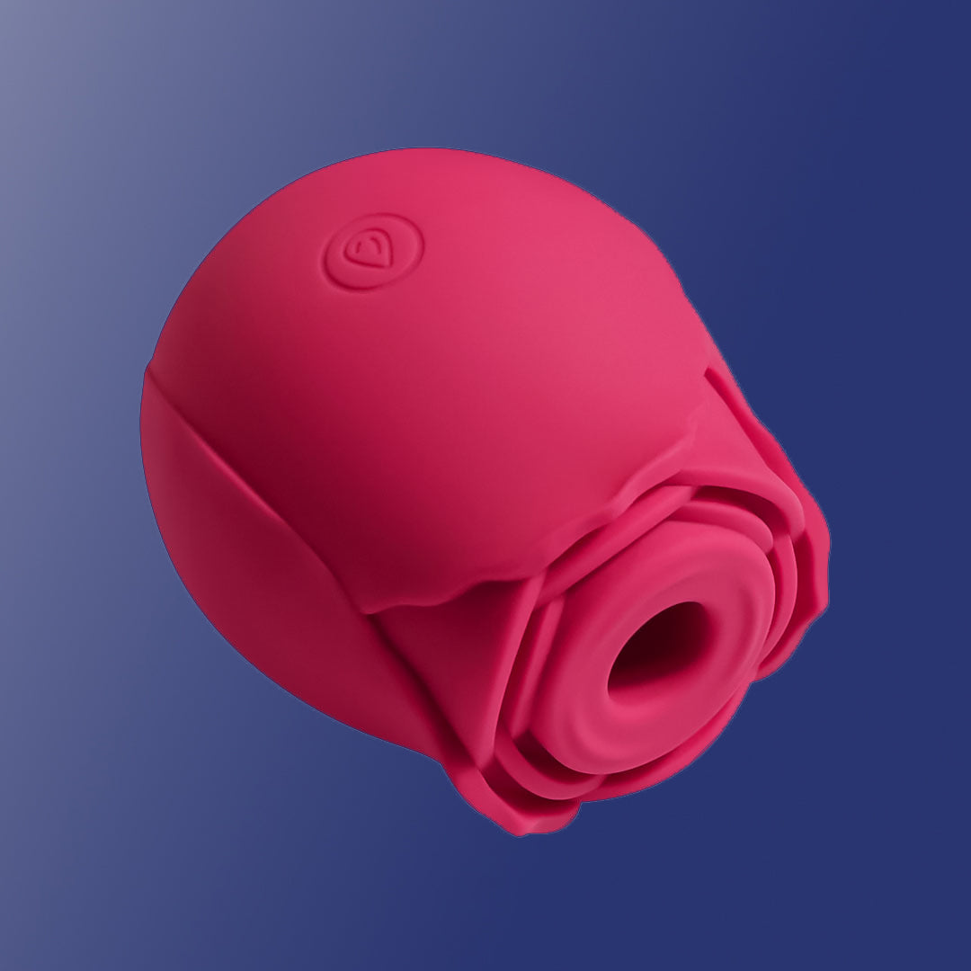 Body-safe silicone rose toy