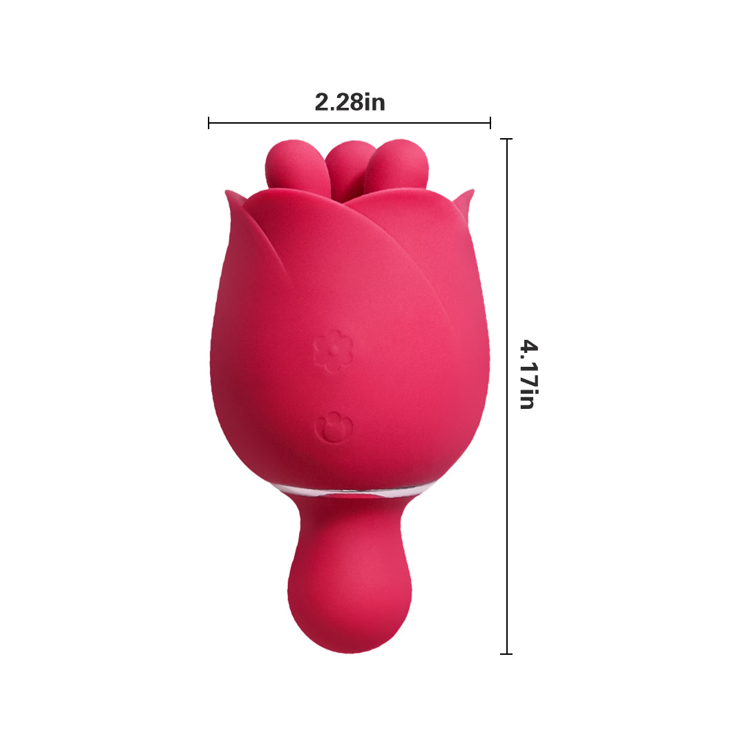 Double Sided Rose Toy Massager Vibrator