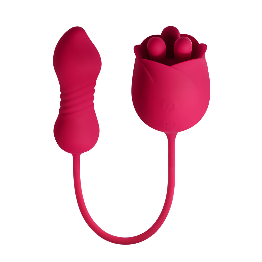 Massager Rose Toy with Dildo