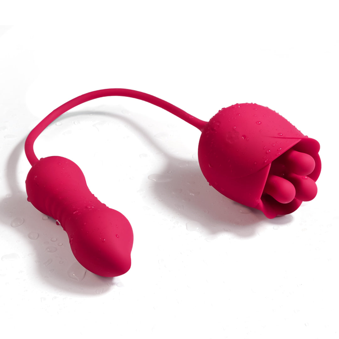 Massager Rose Toy with Dildo