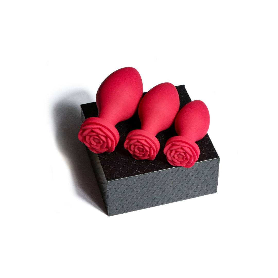 Rose Anal Plug Set - Rose Sex Toy for Men & Women - Multicolor Rose Toy Official Store Rose Anal Plug Set - Rose Sex Toy for Men & Women - Multicolor Rose Toy Official Store