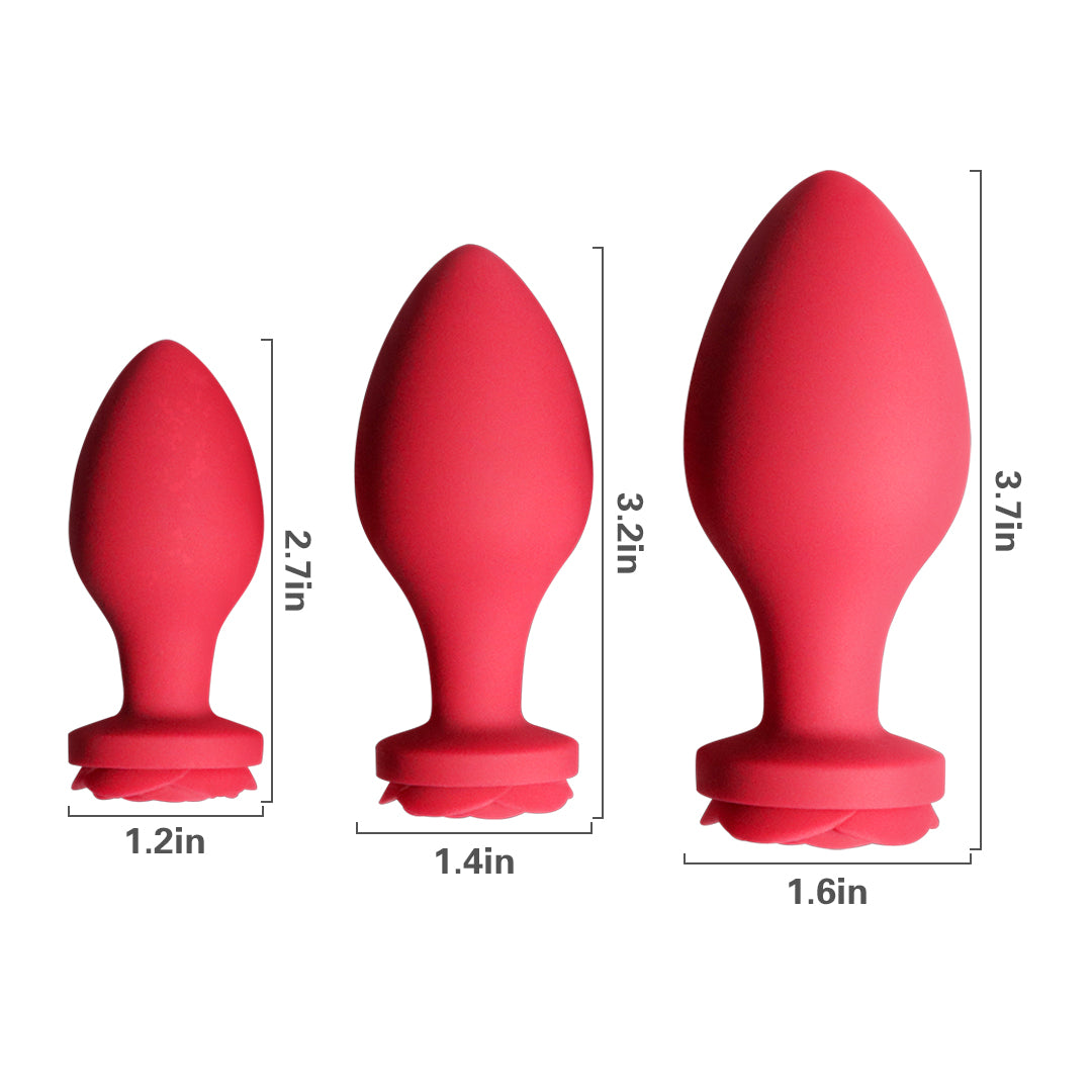 Rose Anal Plug Set - Rose Sex Toy for Men & Women - Multicolor Rose Toy Official Store Rose Anal Plug Set - Rose Sex Toy for Men & Women - Multicolor Rose Toy Official Store