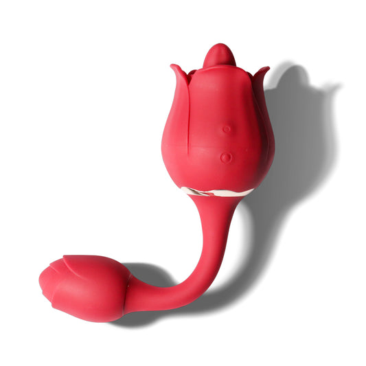 Tongue Rose Toy with G-Spot Vibrator