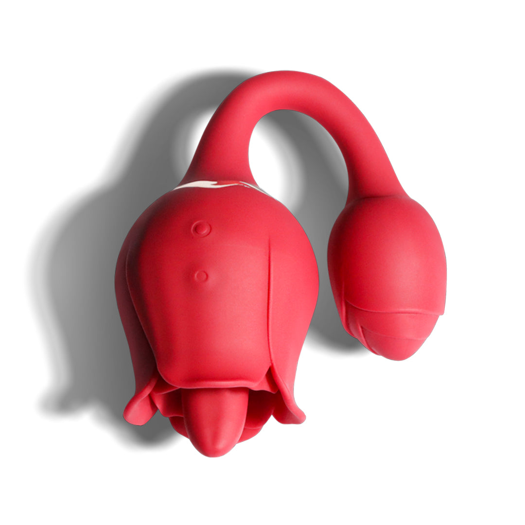 Tongue Rose Toy with G-Spot Vibrator