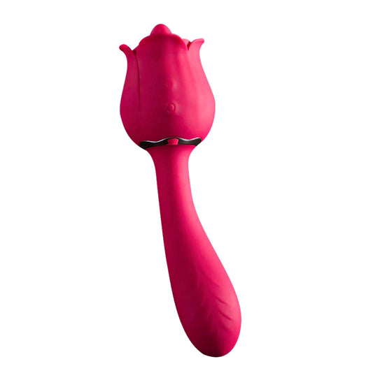 Rose Toy Tongue Vibrating Wand