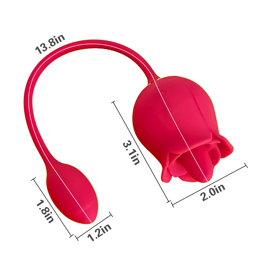 the rose toy with bullet vibrator 